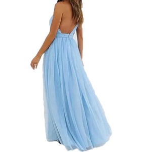 Elegante una spalla a pieghe maxi tulle cina abiti da sposa da sposa - Product Image 3