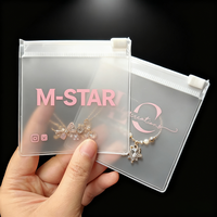 Sacs d'emballage pour bijoux personnalisés en vrac, durables, avec fermeture éclair en PVC pour colliers, boucles d'oreilles et bracelets