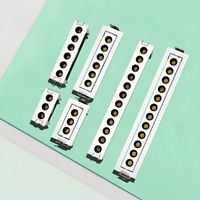 Recién llegado, lámpara de rejilla fija rectangular, 4,5 W, 9W, 18W, luz de rejilla LED empotrada, antideslumbrante, tira de 6 cabezales, luz de rejilla descendente