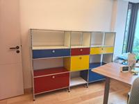 Meubles modulaires modernes en acier inoxydable, vitrine en verre, table de salon, table TV, armoire de chambre à coucher, table d'appoint pliable