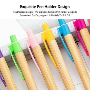 Bamboo Ballpoint <b>Pens</b> Wholesale Bamboo and Wood Advertising Gift <b>Pens</b> Customizable Logo Printing Multi-<b>Color</b> Bamboo <b>Pens</b> - Product Image 6