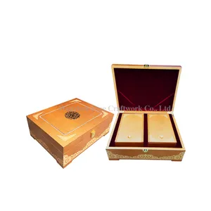 Custom Varnish Wooden nuts Gift Box Wholesale dry fruit dates packaging boxes Islamic wood tea box