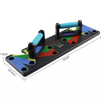 Planche de soutien pour pompes à dos replié, multifonctionnelle et réglable, la plus vendue. Planche de fitness pliable avec bande de résistance pour les pompes