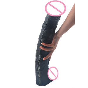 Dildo Realistico Gigante in PVC Nero Spesso e Grande, 50,5cm*8,7cm, Giocattolo Sessuale per Donne - Product Image 6