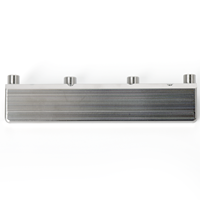 Plaque de montage d'automatisation en aluminium 6061 usinée CNC et polie, multi-trous et multi-bosses, pour base de positionnement, dessin personnalisé pris en charge