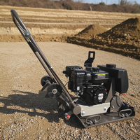 Compacteur à plaque vibrante Ruigong Wacker 5,5 CV avec moteur Honda, haute efficacité, 90 kg, certifié CE