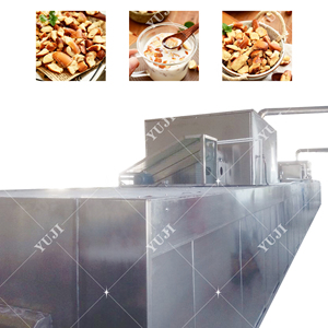 เครื่องทำขนมปังกรอบรสคาราเมลเกลือทะเล, สายการผลิตขนมกรอบอบ, เครื่องจักรผลิตอาหารว่างเพื่อสุขภาพสำหรับทุกวัน - Product Image 3