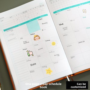 Agenda 2025 de 365 Días, Una Página por Día, Planificador de Gestión del Tiempo, Cuaderno de Autodisciplina con Registro de Horas, Imitación de Cuero, Regalo - Product Image 3