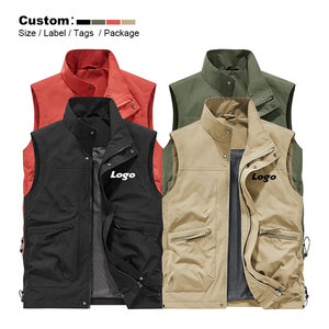 Gilet multi-poches respirant pour homme avec logo personnalisé, <span class=keywords><strong>veste</strong></span> <span class=keywords><strong>sans</strong></span> manches pour sports <span class=keywords><strong>de</strong></span> plein air, gilet <span class=keywords><strong>de</strong></span> pêche pour homme - Product Image 3