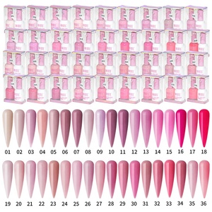 Unigel #01-#018 Venta al por mayor profesional Colores sólidos Etiqueta privada 2 en 1 Magnífico esmalte de gel UV 98% a juego y laca de uñas - Product Image 2
