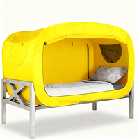 Tente de lit automatique à une couche pour trois saisons, personnalisée, pour 1 à 2 personnes, 190T, imperméable, en polyester, résistante aux UV, intérieur/extérieur