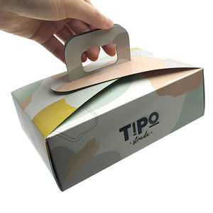 Caja de Cartón para Alimentos Personalizable, Diseño Único, Contenedor de Alimentos Plegable, Caja de Embalaje para Llevar <span class=keywords><strong>Sushi</strong></span> Japonés con Asa - Product Image 5