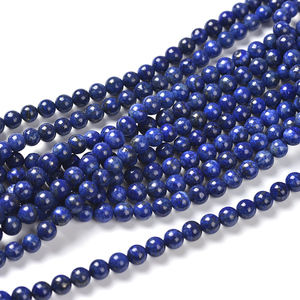grado AA Piedra natural Centro perforado mm 8mm 10mm 14mm lapislázuli perlas para la fabricación de la joyería <span class=keywords><strong>azul</strong></span> Marino - Product Image 5