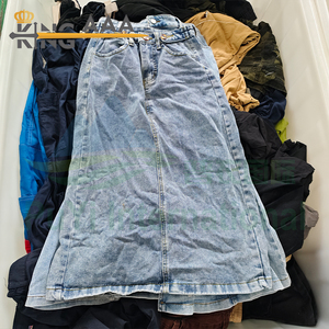 Faldas vaqueras largas <span class=keywords><strong>vintage</strong></span> <span class=keywords><strong>al</strong></span> por mayor, faldas de mezclilla, <span class=keywords><strong>ropa</strong></span> de segunda mano, vestidos casuales de mezclilla, pacas de <span class=keywords><strong>ropa</strong></span> usada para mujer - Product Image 4