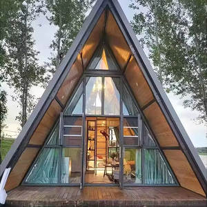 Hotel Resort al Aire Libre, Moderna Casa Triangular de Estructura de Acero Ecológica, Cabaña Prefabricada Tipo A, Villa - Product Image 4