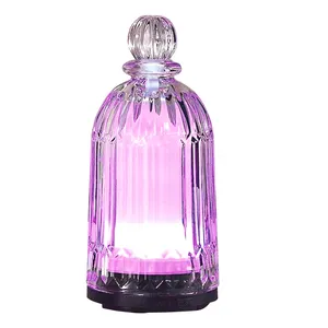 Smart Home Fragrance Ultrasonic Air Humidifier Glass Aroma Essential Oil 7 LED Lights Diffuser