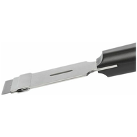 Grattoir ergonomique en acier avec poignée en plastique arrondie, largeur de lame de 39 mm, longueur totale de 165 mm, pour les utilisateurs droitiers et gauchers