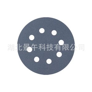 Disco abrasivo de 125 mm con 8 orificios de carburo de silicio, papel de lija negro para amoladora angular, uso en húmedo y en seco. - Product Image 3