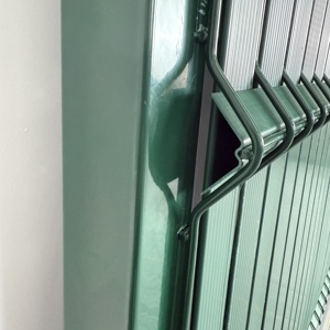 Panneaux de clôture 3D rigides en PVC pour jardin en plastique pour treillis métallique soudé - Product Image 3
