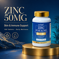BIYODE Afrique – Comprimés de Zinc 50mg pour l'acné, 100 comprimés, Complément de bien-être, En stock, Faible MOQ, Vente en gros directe usine