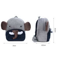 Sac à dos en peluche super doux en forme d'éléphant pour enfants, garçons et filles d'âge préscolaire, sacs d'école maternelle pour la maternelle