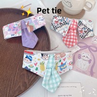 JXANRY Mignon et Doux Collier Nœud Papillon Réglable en Toile Colorée à Motifs de Dessins Animés pour Chats et Chiens, Écologique, Décoration de Col pour Animaux de Compagnie, Vente en Gros