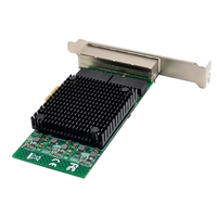 Controlador de red Gigabit PCIE X1 JL82571GB, Quad-RJ45, Gigabits, servidor NIC, compatible con IPv 4, IPv 6 protocolos