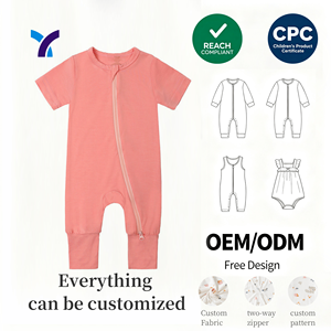 Tutina per Neonati con Stampe Carine, Set di Abbigliamento ODM per Bambini 3-12 Mesi, Tutine Estive per Bambine di <span class=keywords><strong>1</strong></span> Anno - Product Image 1