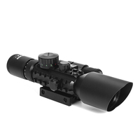 Loupe de visée tactique longue portée rouge vert illumination télescopique réticule réflexe chasse à vue monoculaire 2.5x-10x