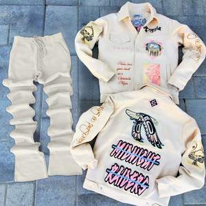 King Mcgreen Star新款男士运动服夹克和运动裤2件套春秋运动服长袖套装男士运动服 - Product Image 4