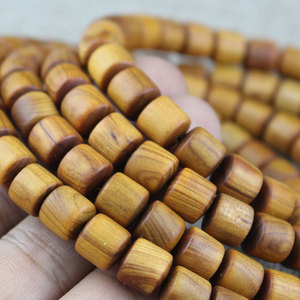 Cuentas de oración budistas Cliff Cypress, 108 cuentas, forma de barril de 8 mm, joyería unisex para ceremonias religiosas - Product Image 4