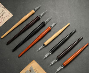 आर्ट सेट कैलीग्राफी राइटिंग ड्राइंग किट के लिए क्राफ्टमैनशिप स्पियल निब डिप्ड इंक मिनी जेलिफ़िश स्टॉकी क्रिस्टल ग्लास डिप पेन - Product Image 6