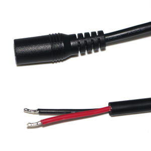 DC-voedingskabel 20 AWG koper 2,1 mm x 5,5 mm mannelijke stekker IP65 12V 5A adapter blote draad open uiteinde - Product Image 2