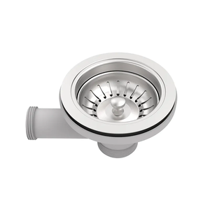 304 Roestvrijstalen Moer Overloopbeker Met Krimpbare Afvoerpijp Kan Onzuiverheden Filteren Roestvrijstalen Gootsteenzeef - Product Image 2