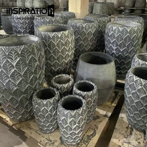 Ingrosso Patio prato <span class=keywords><strong>in</strong></span> calcestruzzo giardino ornamenti forniture produttore di <span class=keywords><strong>cemento</strong></span> grigio vaso di fiori - Product Image 5