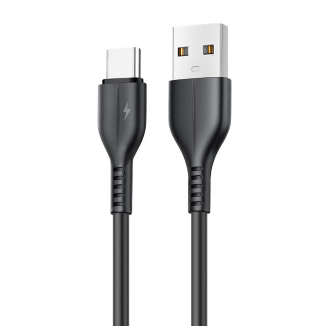 1M TPE USB 3.0 3A Fast Charging USB-A to Type-C Data Cable for Mobile Phones Tablets & Computers