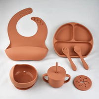 Ensemble de salle à manger pour enfants personnalisé, assiette et cuillère d'alimentation pour bébé en silicone de qualité alimentaire pour l'heure du repas des enfants