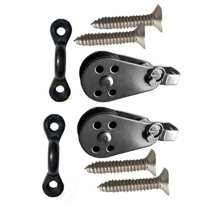 Polea de control de dirección de acero inoxidable de 25 mm con tornillos y gancho tipo C para accesorios de kayak - Product Image 2