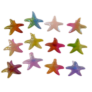 Fermaglio per capelli a forma di stella marina bicolore da 9 cm - Product Image 2