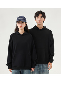 Sweats à capuche unisexe épais et épais en polaire brodée avec sérigraphie personnalisée de haute qualité pour hommes vêtements d'automne - Product Image 3
