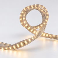 NEXCELL 3000K Warm White IP65 Lampu LED Strip Konstruksi PVC 50m Roll Fleksibel Tegangan Tinggi