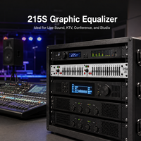 Égaliseur graphique professionnel double 15 bandes AOFO 215S, processeur audio stéréo EQ, métal, actif, portable, pour scène, KTV, sonorisation PA
