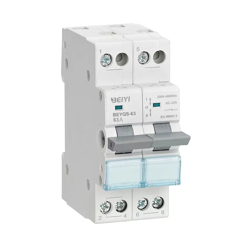 Nhà Máy Giá thấp 1p 2P 3P 4P 63A 230/400vac điện kép isolator nhãn chuyển đổi 100 AMP