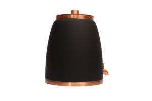 Distributeur d'eau moderne en cuivre pur noir mat - Pot Matka ayurvédique sans soudure avec robinet anti-fuite pour la décoration de la maison et des hôtels - Product Image 2