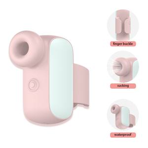 Giocattolo Sexy femminile che stimola il clitoride & capezzoli Mini portatile 10 modalità vibratore vibrante e succhiante - Product Image 1