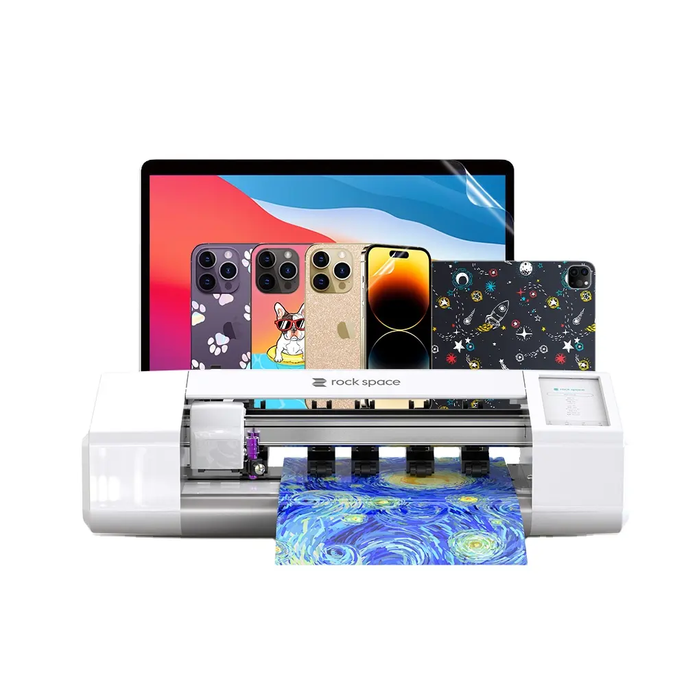 Rock Space intelligent hydrogel TPU mobile phone screen protector film cutting machine for iPhone 14 Plus 13 Pro max
