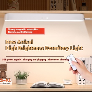 Lámpara de Mesa LED Magnética Recargable por USB con Control Remoto, Tres Colores, Regulable, para Lectura y Estudio - Product Image 3