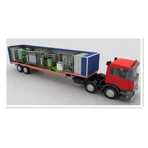 Trailer truck mounted Seawater Treatment Desalination machine/reverse osmosis seawater Purification Machine