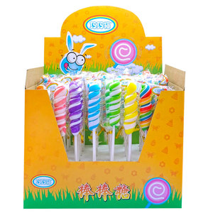 Collations Asiatiques en Gros à Bas Prix, Sucettes Spirales Arc-en-ciel 288g - Product Image 2