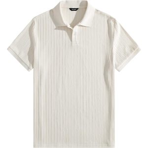 Camiseta Polo para Hombre FOXA, Manga Corta, Tejido Texturizado, Transpirable, Ropa Casual de Verano para Golf - Product Image 6